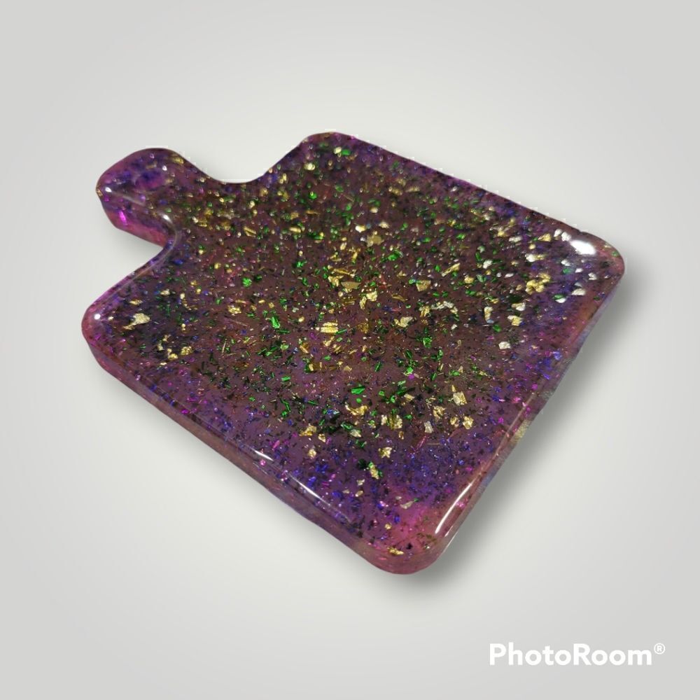 Gold Leaf Coaster Tray (Z185)